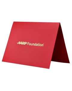 Red 8.5" x 11" AARP Found Cert Holder 50pk