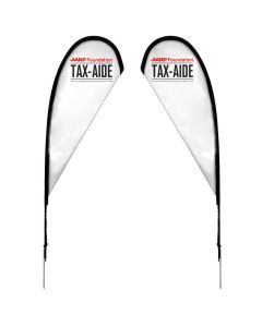 Tax-Aide Tear Drop Sail Sign Kit 8'