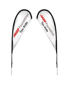 Tax-Aide Tear Drop Sail Sign Kit 8'