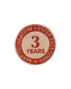 Experience Corps 3-Year Milestone Pins 3/4"