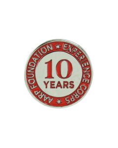 Experience Corps 10-Year Milestone Pins 3/4"