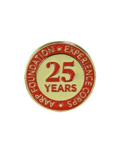 Experience Corps 25-Year Milestone Pins 3/4"